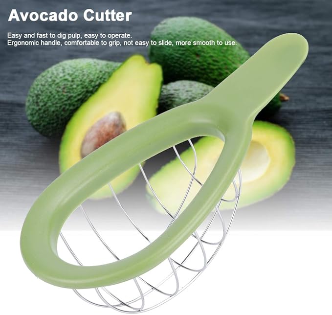 Watris Veiyi Avocado Cutter, Avocado Cube Maker, Fruit Avocado Slicer Tool, Cuber Dicer Tool, Cool Kitchen Gadgets, Stainless Steel Cutter Peeler Pitter