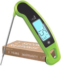 Lavatools Javelin® PRO Duo Ultra-Fast 2-Second Professional Digital Instant Read Meat Thermometer for Grill and Cooking, Auto-Rotating Backlit Display, IP65 Water Resistant, NSF Certified – Wasabi