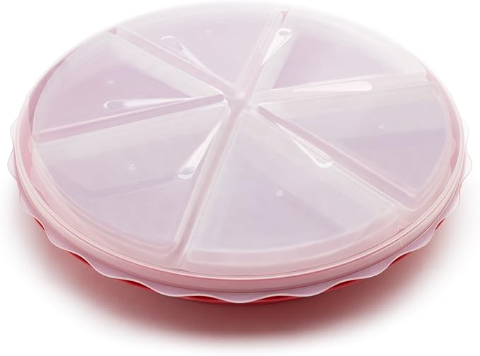 Fox Run Pie Carrier and Saver With Lid, Saves up to 10" Pies, Includes 6 Pie Slice Containers (Pack of 6)