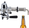 Beer Bottle Filler, No Foam Counter Pressure Bottle Filler with Removable Clip Lock 304 Stainless Steel Fast Filling Glass Bottle Filling Tool for Beer & Wine