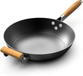 imarku NonStick Wok Pan, 12.5 inch Woks & Stir-Fry Pans Nonstick, Cast Iron Wok with Detachable Handle, Easy Clean Nonstick Frying Pan, Compatible with All Cooktops, Best Gifts for Women/Men