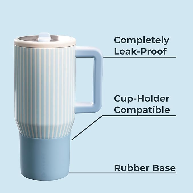 HydroJug Kids - 20 oz Insulated Kids Water Bottle with Flip Straw & Handle | Leak-Proof & Durable | Perfect for School, Sports, Lunch, Travel & Camp, Cape Cod