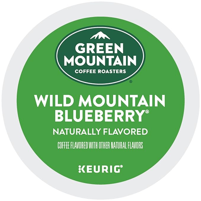Green Mountain Coffee Roasters Wild Mountain Blueberry Keurig Single-Serve K-Cup pods, Light Roast Coffee, 72 Count