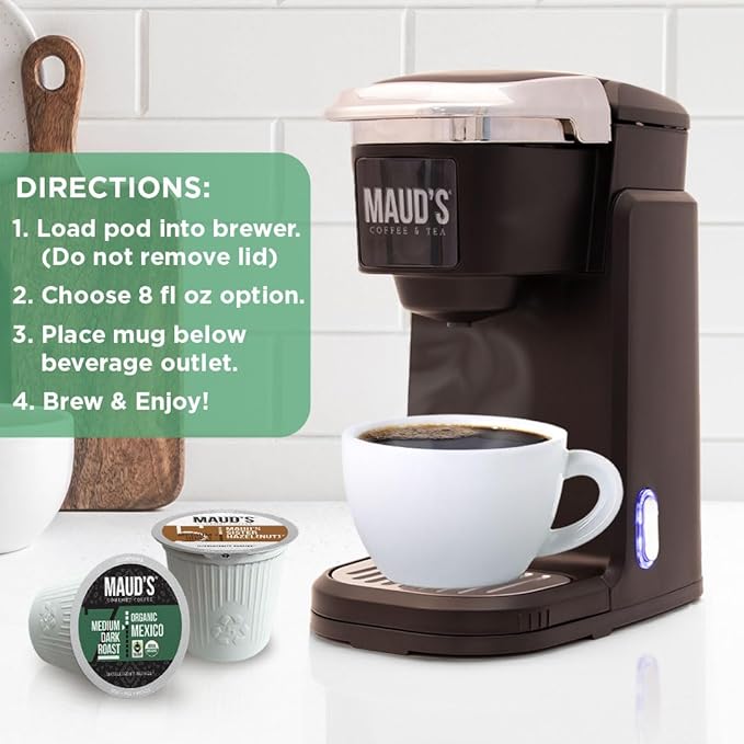 Maud's Coffee Lovers Variety Pack Coffee Pods, 40 ct, 16 Assorted Flavors in Recyclable Single Serve Pods – 100% Arabica Beans, Compatible with Keurig K Cups Maker