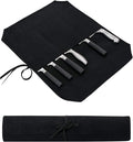 Chef’s Knife Roll Case, Waxed Canvas Cutlery Knives Holders Protectors, Home Kitchen Cooking Tools And Utensils Wrap Bag Wallet, Multi-Purpose Brush Roll Bag, Travel Tool Roll Pouch