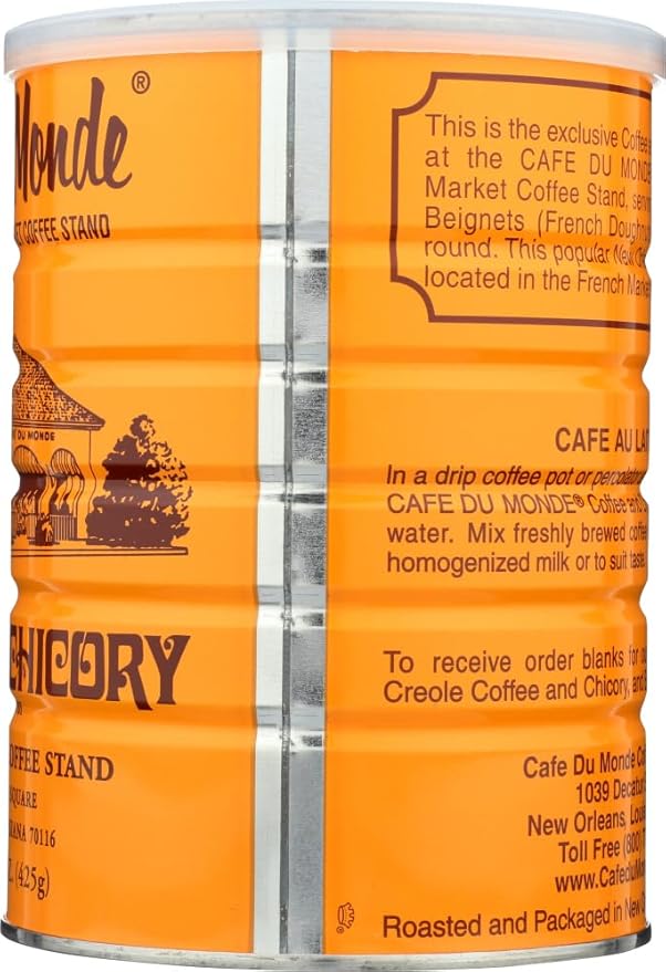 Half a Dozen Cans (6 Cans) of Coffee Du Monde - 15 oz. cans