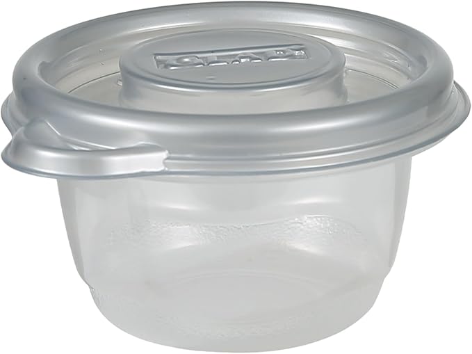 Glad GladWare Home Mini Round Food Storage Containers - Small Meal Container Holds up to 4 Ounces of Food - Lock Tight Seal, 8 Count
