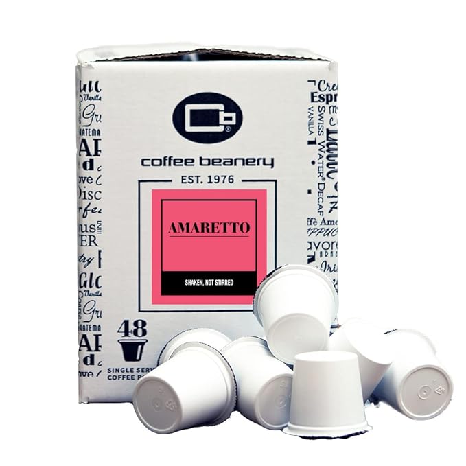 Amaretto Coffee Pods by Coffee Beanery | 192ct Bulk Medium Roast Arbica Coffee