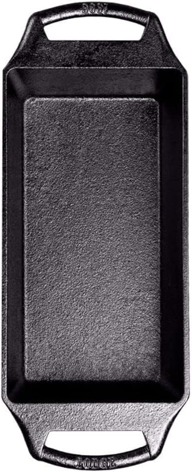 Lodge Cast Iron Loaf Pan 8.5x4.5 Inch, Black (Pack of 3)
