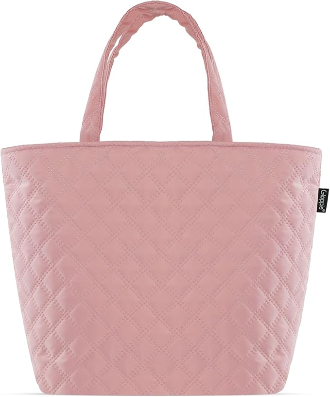 Gloppie Women's Lunch Bag for Work | Lonchera para Mujer - Leakproof & Insulated Tote | Water-Resistant Thermal Meal Cooler | Reusable Lunch Tote Pink