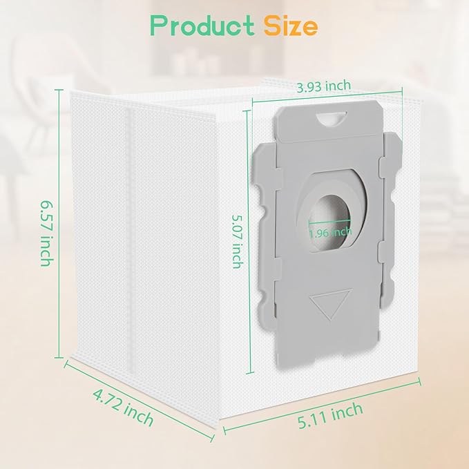 Roomba Replacement Parts 26 Pack - Vacuum Bags for iRobot Roomba i7+, i1+, i2+, i3+, i4+, i5+, i6+, i8+, j6+, j7+, j8+, j9+, s9+, Combo i5+, j5+, j7+, j9+, Works with Clean Base Dirt Disposal