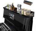 30" Magnetic Stove Top Shelf – Black Spice Rack and Seasoning Organizer – Magnetic Kitchen Shelf for Back of Stove – Over Stove Rack and Storage Organizer