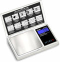 Series Digital Pocket Weight Scale 600g x 0.1g |Digital Gram Scale Small Scale Mini Food Scale Jewelry Scale Ounces/Grains Scale, Easy to Carry - AMERICAN WEIGH SCALES (Silver, 220g x 0.01g)