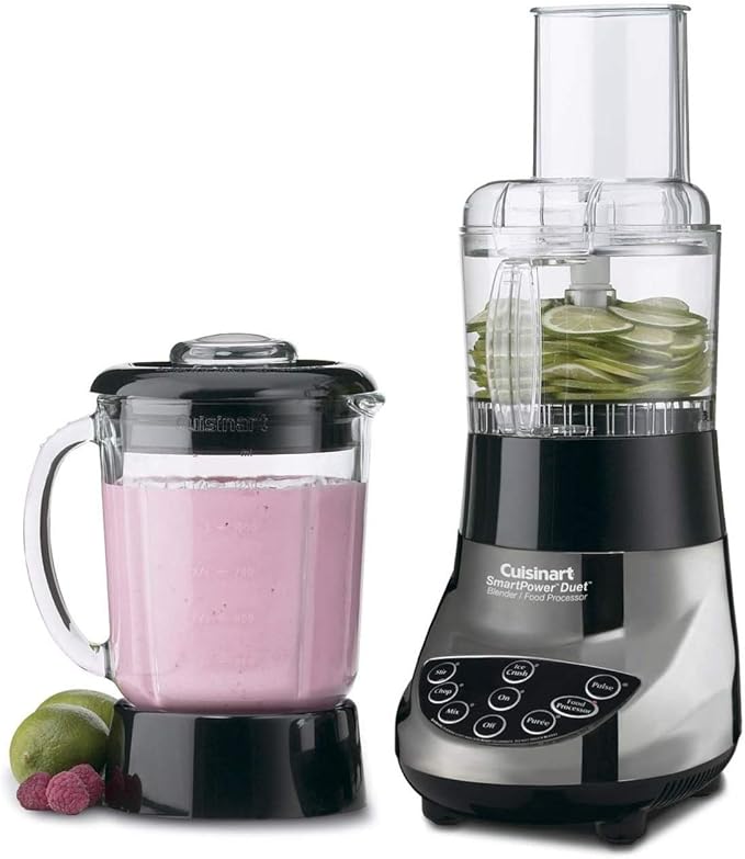 Cuisinart BFP-703BC Smart Power Duet Blender/Food Processor, Brushed Chrome, 3 cup, count of 6