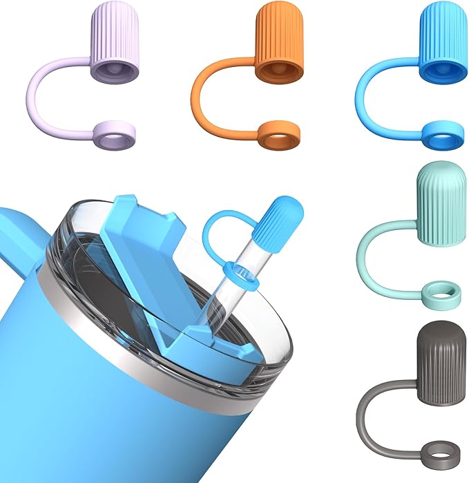 Adjustable Straw Cover for Stanley|Simple Modern|Yeti|Owala|Hydro Flask|Reduce|Maars|Meoky|MaxBase|Beast|Hydrapeak Cup, All Brand of Straw Accessories, Diameter 6mm-12mm, BPA Free, Dishwasher safe