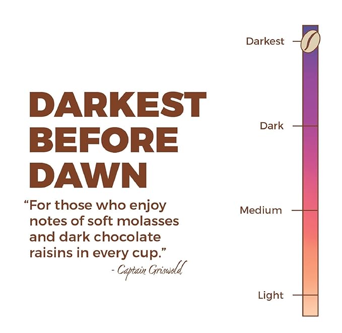 New England Coffee Darkest Before Dawn Dark Roast Ground Coffee, 10oz Bag (Pack of 1)