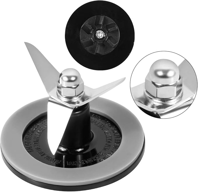 Blender Cutting Assembly ，Blender Blade Replacement Parts with Gasket fits Cuisinart Blenders CBT-500, SB5600, CB600,BFP-10CH…by Aooba