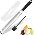 Lemon Zester Grater with Handle, Fine Graters for Kitchen, Cheese Grater Handheld, Hand Grater Zester Tool Stainless Steel