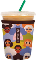 Sok It JavaSok Iced Coffee & Cold Soda Insulated Neoprene Cup Sleeve (Femme Force, Small: 16-20oz)