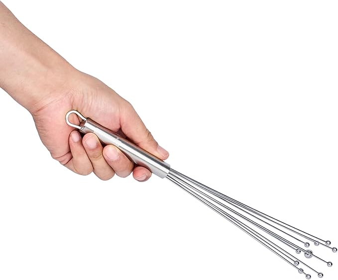 Restaurantware-German Standard 12.6 Inch Ball Whisks, 24 Dishwashable Kitchen Whisks - Ergonomic Handle, Durable, Stainless Steel Manual Egg Beater, Suitable For Whisking, Stirring, Mixing, Beating