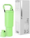 Simple Modern Trek Pivot | 40oz Flip Straw Tumbler with Handle | Water Bottle & Boot | Interchangeable Straw & Chug Lids | Insulated Stainless Steel Jug | Gym Sports Outdoors | Baja