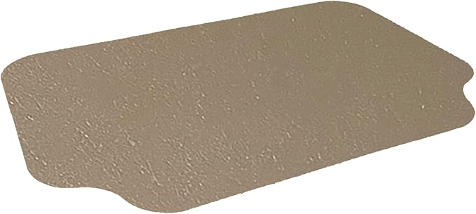 RESILIA Large Under Grill Mat – Heavy Duty, Outdoor Floor Protector Mats for Deck, Patio, & Garage – 72 Inch x 48 Inch with 12 Inch Splatter Protection Lip, Beige/Tan Orange Peel, Made in The USA