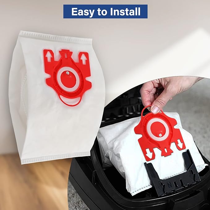 20 Packs 3D Airclean FJM Vacuum Cleaner Bags Replacement for Miele Compact C1 Vacuum Bags,Compact C1,C2,S6000-S6999,S4000-S4999,S700,S500-S578 Vacuum with 6 Motor Protection Filters,6 AirClean Filter