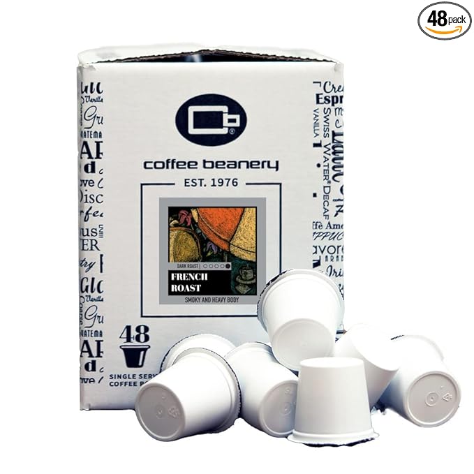 French Roast Single Serve Coffee Pods | 48ct | 100% Specialty Arabica Coffee