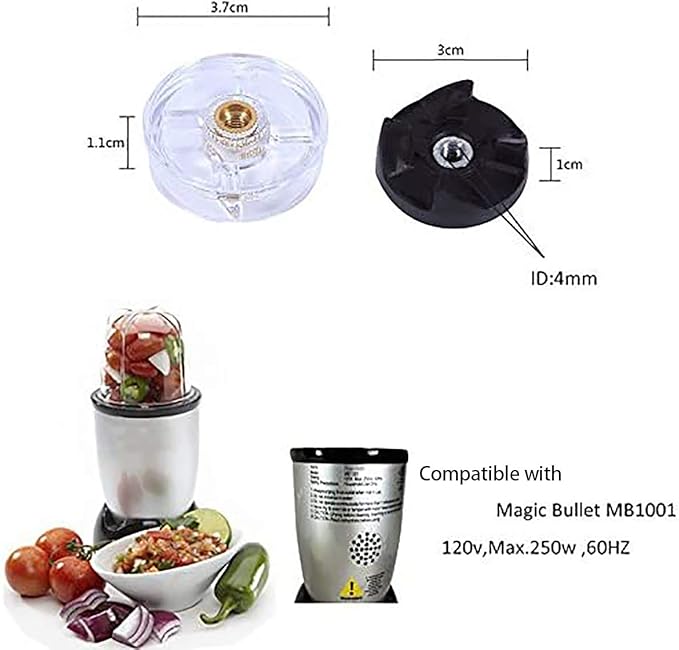 Base Gear Compatible with Magic Bullet Blender MB1001 250W Blade Gear Replacement Part