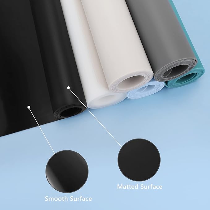 Gartful Silicone Mat for Kitchen Counter, 35" by 24" Extra Large Countertop Protector, 0.06" Thick Multipurpose Mat, Heat-Resistant Placemats, Desk Saver Pad, Table Dish Mat, Nonstick, Nonskid, Black