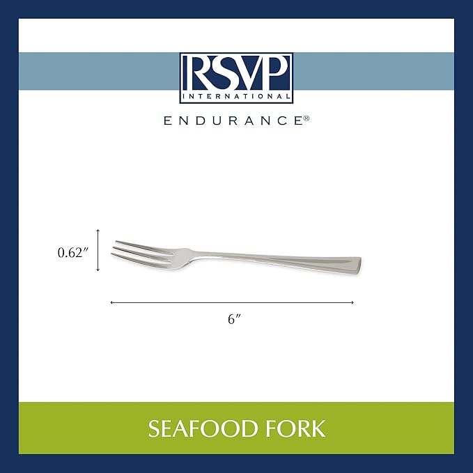 RSVP International Endurance Collection Seafood Tool, Fork, Stainless Steel