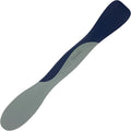 Tovolo Mini Scoop and Spread Tool for Kitchen Meal Prep Small Sandwich Spreader Spatula for Peanut Butter Jelly, Silicone BPA Free Dishwasher Safe Scooper Spreader, Deep Indigo and Oyster Gray