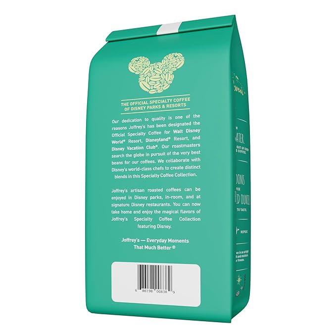 Joffrey's Coffee - Disney Tiana Bayou Beignet, Disney Specialty Collection, Flavored Coffee, Arabica Ground Coffee, Artisan Medium Roast, Rich & Smooth Taste (Ground, 11oz)