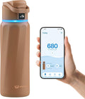 BOOST Smart Water Bottle with Reminder & Tracker, Double Wall Vacuum Insulated Bottles Stainless Steel, 32oz BPA-Free Wide Mouth for Gym, Office, School, Ideal Gift for Christmas, Thanksgiving Day