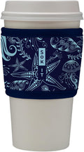 Sok It HotSok Coffee & Tea Reusable Insulated Neoprene Cup Sleeve (Ocean Oasis)