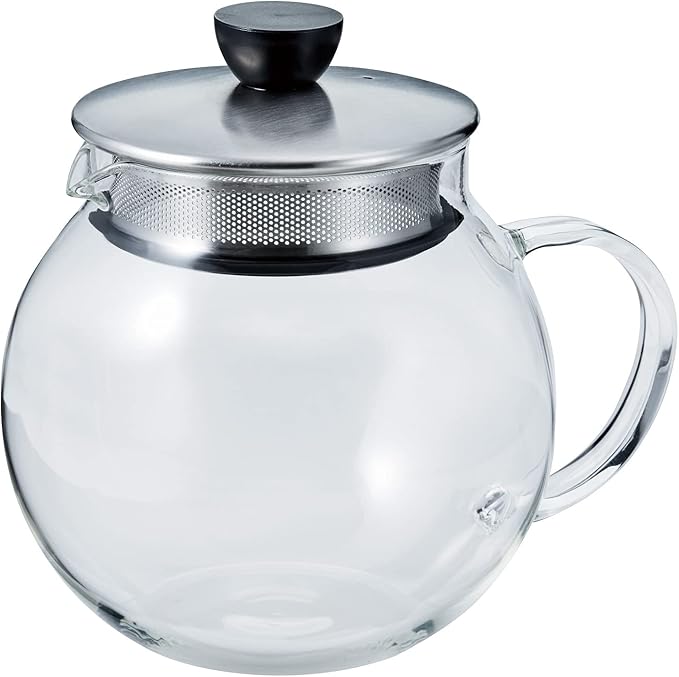 Hario "Jumping Leaf" Tea Pot with Stainless Steel Filter, 600ml