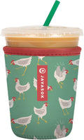 Sok It JavaSok Iced Coffee & Cold Soda Insulated Neoprene Cup Sleeve (Flew The Coop, Small: 16-20oz)