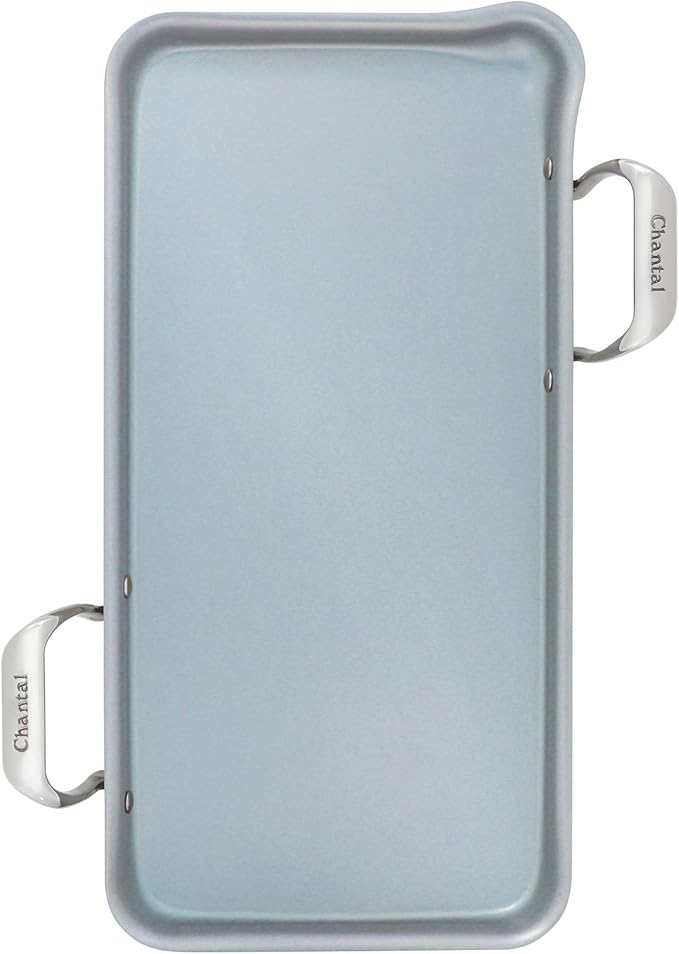 Chantal Stainless Steel Griddle, 19" x 9.5" (Ceramic Non Stick)