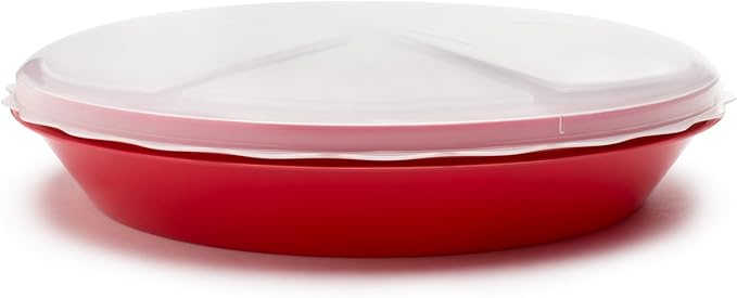 Fox Run Pie Carrier and Saver With Lid, Saves up to 10" Pies, Includes 6 Pie Slice Containers (Pack of 6)