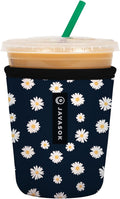 Sok It JavaSok Iced Coffee & Cold Soda Insulated Neoprene Cup Sleeve (Daisy Chain, Small: 16-20oz)