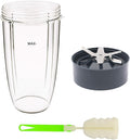 32oz Cup and Extractor Blade Replacement Parts Blender Accessories Compatible with Nutribullet 600W/900W Models