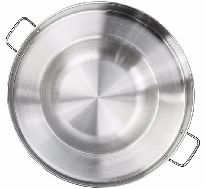 Barton Comal Concave 23" X 5" Stainless Steel Outdoor Para Carnitas Taco Disco Cocinar Plancha Griddle Tortillas Stir Fry Wok