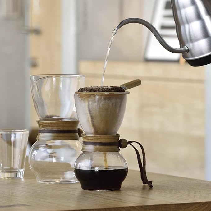 Hario Woodneck Drip Pot, 480ml, Acacia Wood