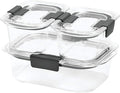 Rubbermaid Brilliance Leak-Proof Food Storage Containers with Airtight Lids