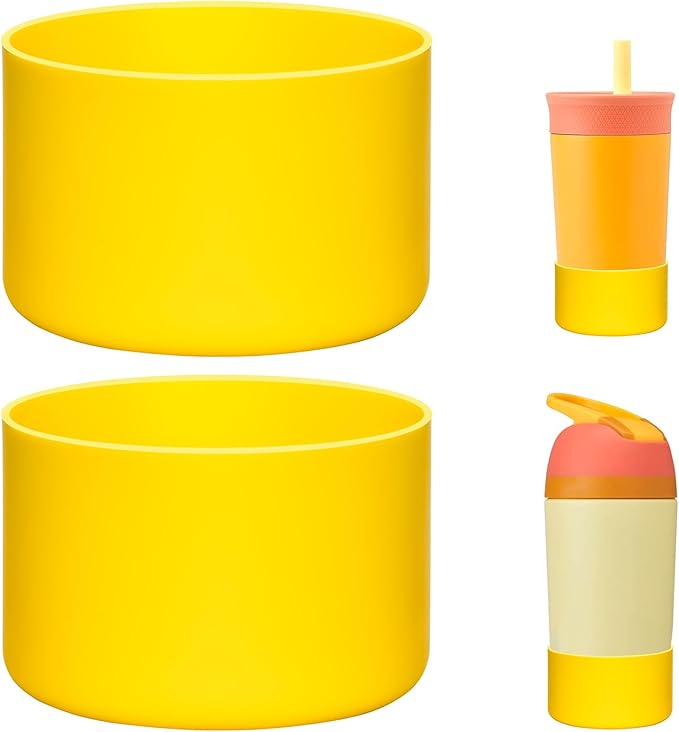 2 Pack Silicone Boot | Compatible with Hydro Flask, Owala, Yeti, Stanley & More | Fits 2.75-2.85" Bottom Bottles/Tumblers (12-40oz) | Anti-Slip | BPA-Free | Scratch & Noise Resistant