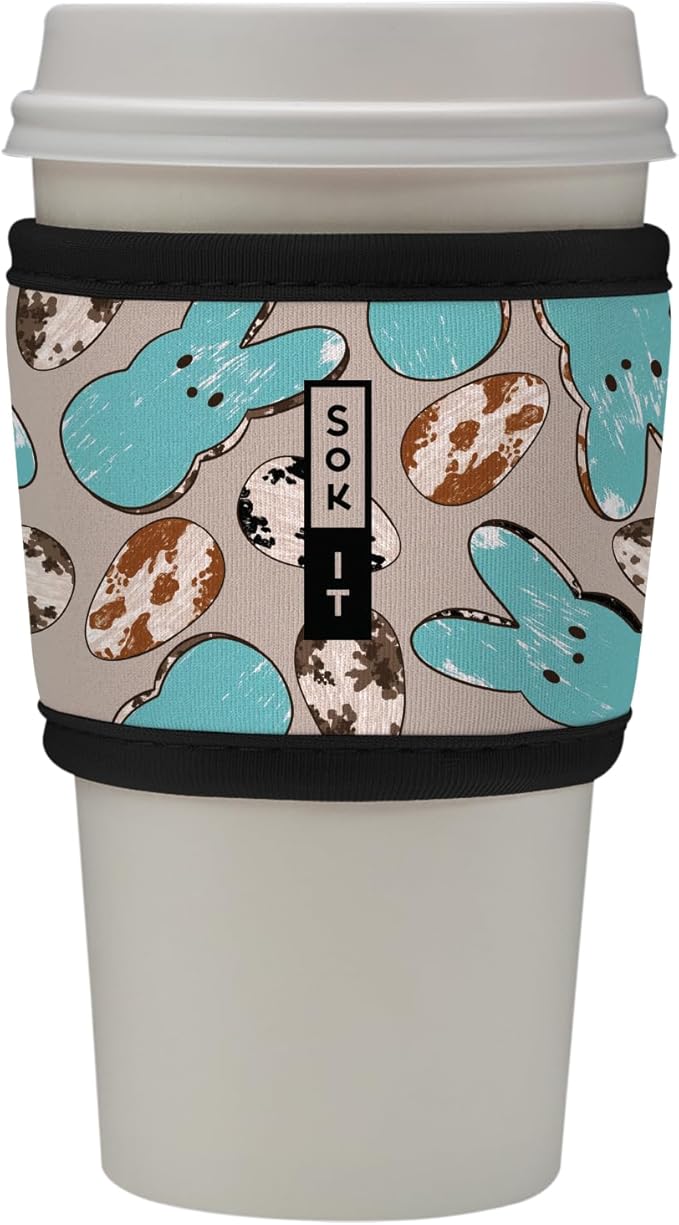 Sok It HotSok Coffee & Tea Reusable Insulated Neoprene Cup Sleeve (Hanging With My Peeps)