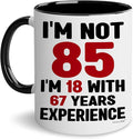 85th Birthday Gifts For Men, Women - Funny Mugs & Cups Ideas For Grandma, Presents For 85-year-old Man, Woman, Dad, Mom, 1940 Birthday Present For Grandma & Grandpa, Happy 85th Bday Decorations Gift