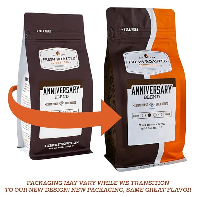 Fresh Roasted Coffee, Organic Sumatra Water-Processed Half-Caf | 100% Single Origin, USDA Organic, Kosher | Medium Roast 12 oz Whole Bean