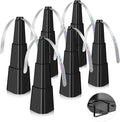 Fly Fans for Tables, Fly Repellent Fan for Indoor/Outdoor, Food Fans to Keep Flies Away for Party, BBQ, Home, Picnics, Travel, Portable and Easy Use 6 Pack (Black)