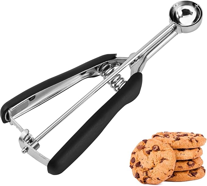 Mini Cookie Scoop, Extra Small,1 Tsp Cookie Dough Scoop, Melon Baller Scoops, Mini Ice Cream Scoop, Comfortable Grip, Non-Slip, For Making Cookie Melon Ball Ice Cream Meatball
